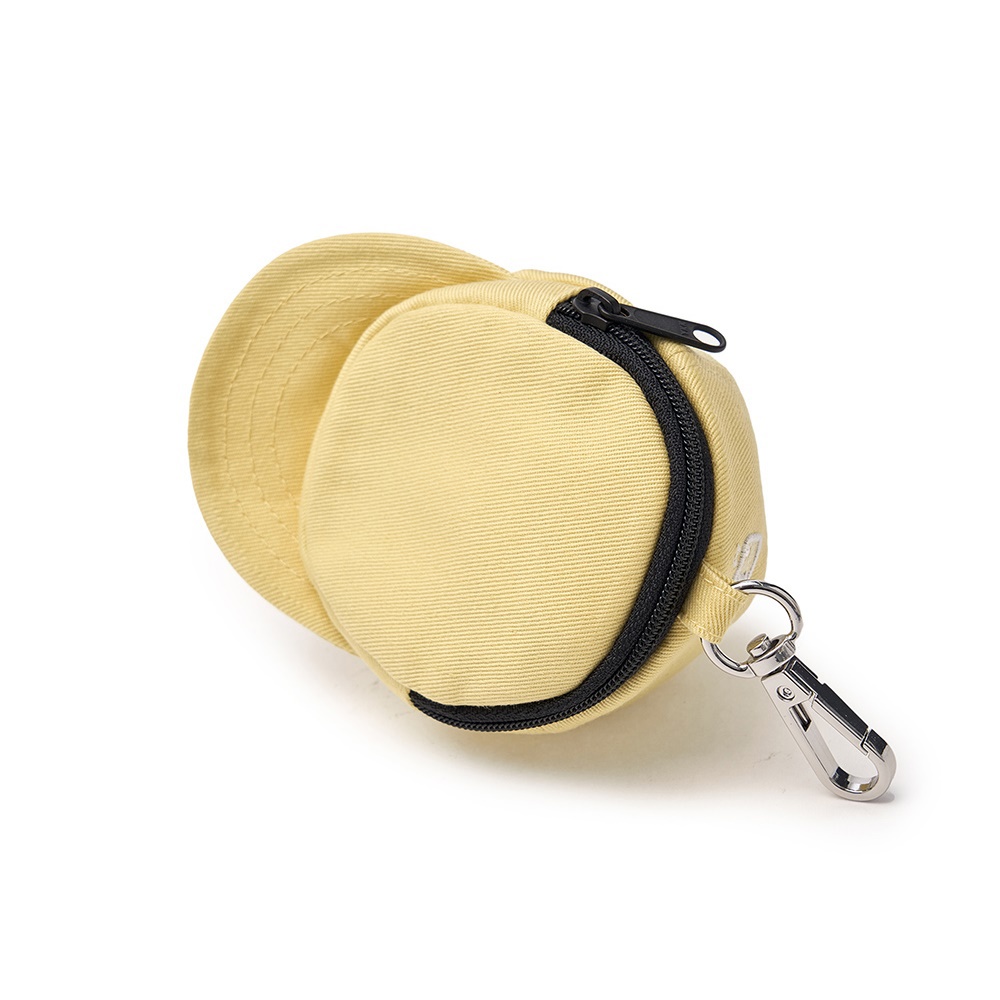 MLB 棒球帽造型耳機包 鑰匙圈 紐約洋基隊 (3APOV015N-50YEL)