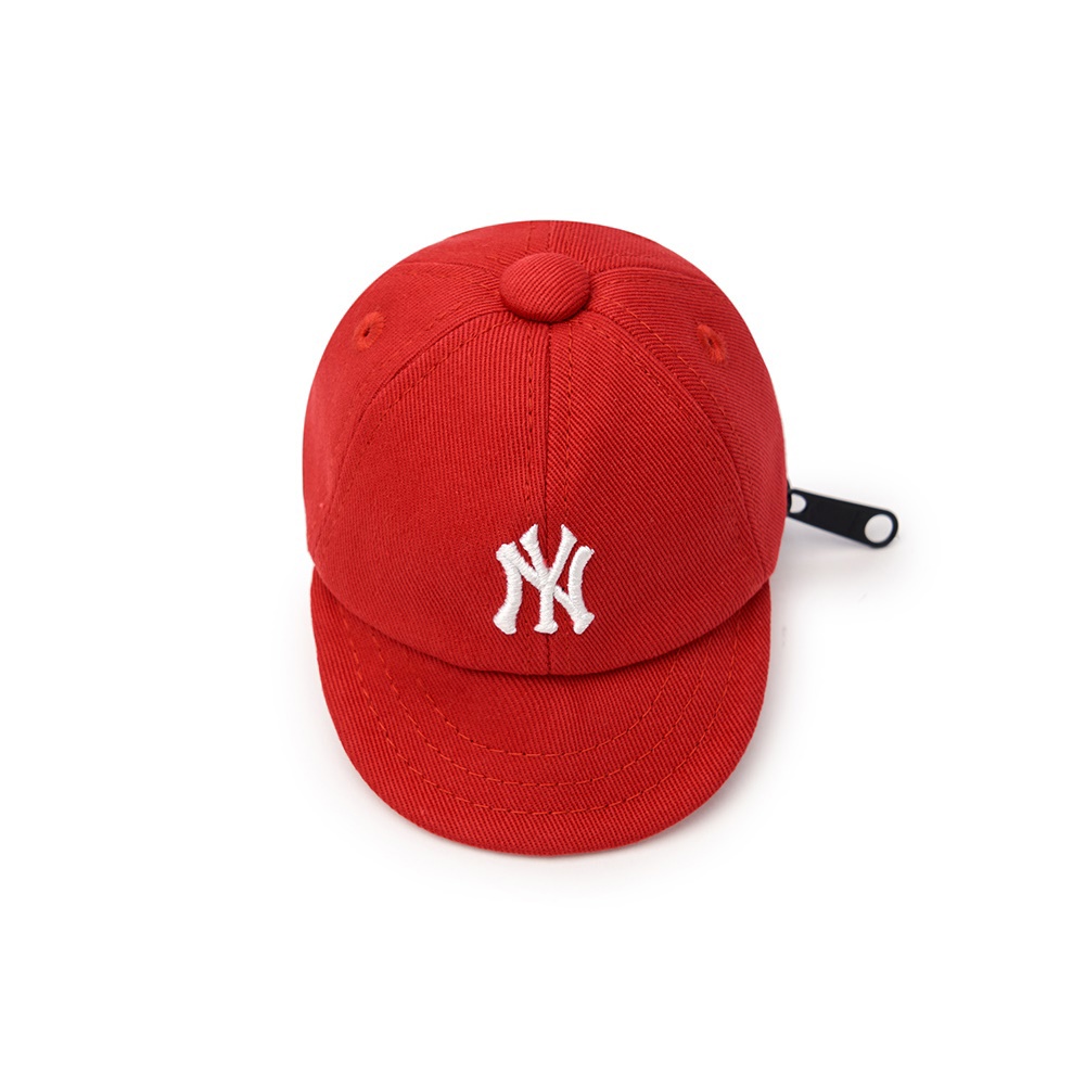 MLB 棒球帽造型耳機包 鑰匙圈 紐約洋基隊 (3APOB015N-50RDM)