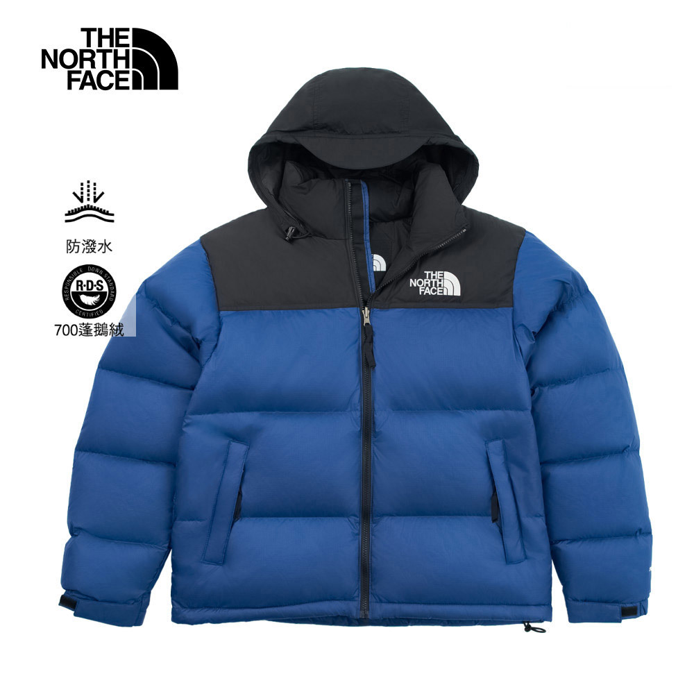 The North Face 【經典1996】男款藍色DWR防潑水羽絨外套｜3C8DF1T｜颯爽專