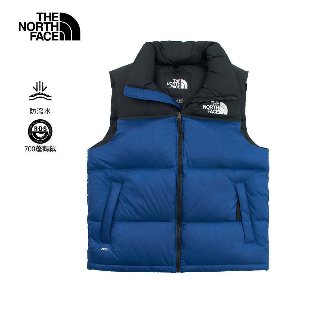 【經典1996】男款藍色DWR防潑水羽絨背心｜3JQQF1T