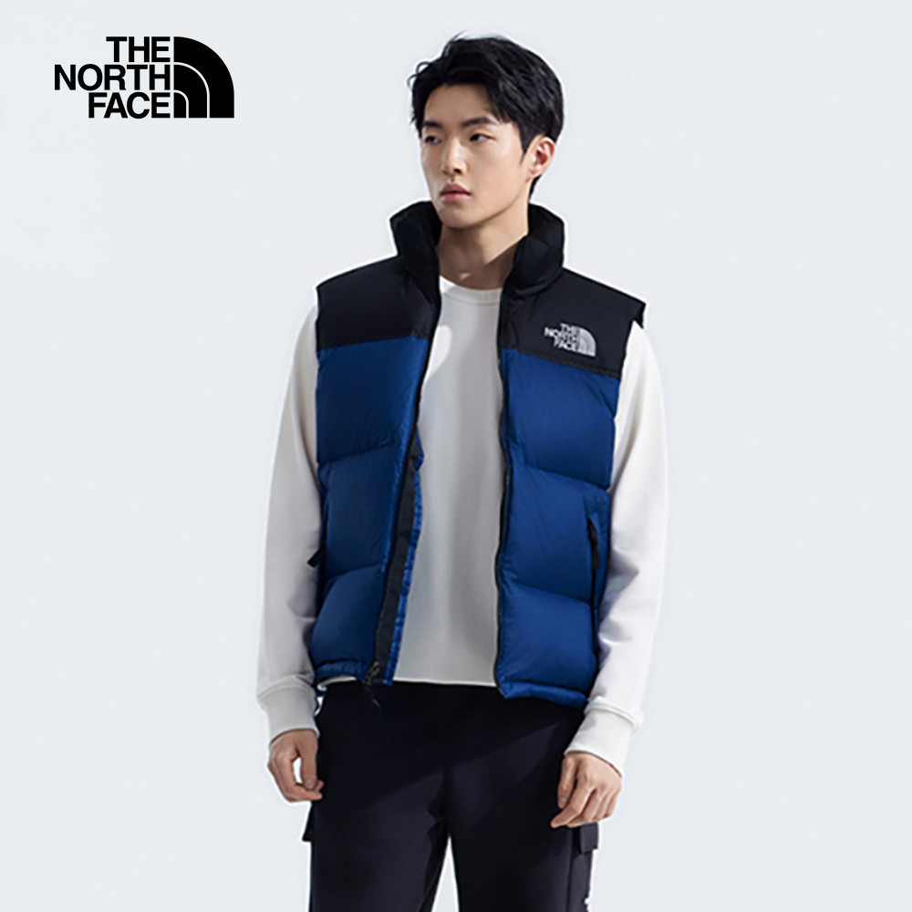 【經典1996】男款藍色DWR防潑水羽絨背心｜3JQQF1T