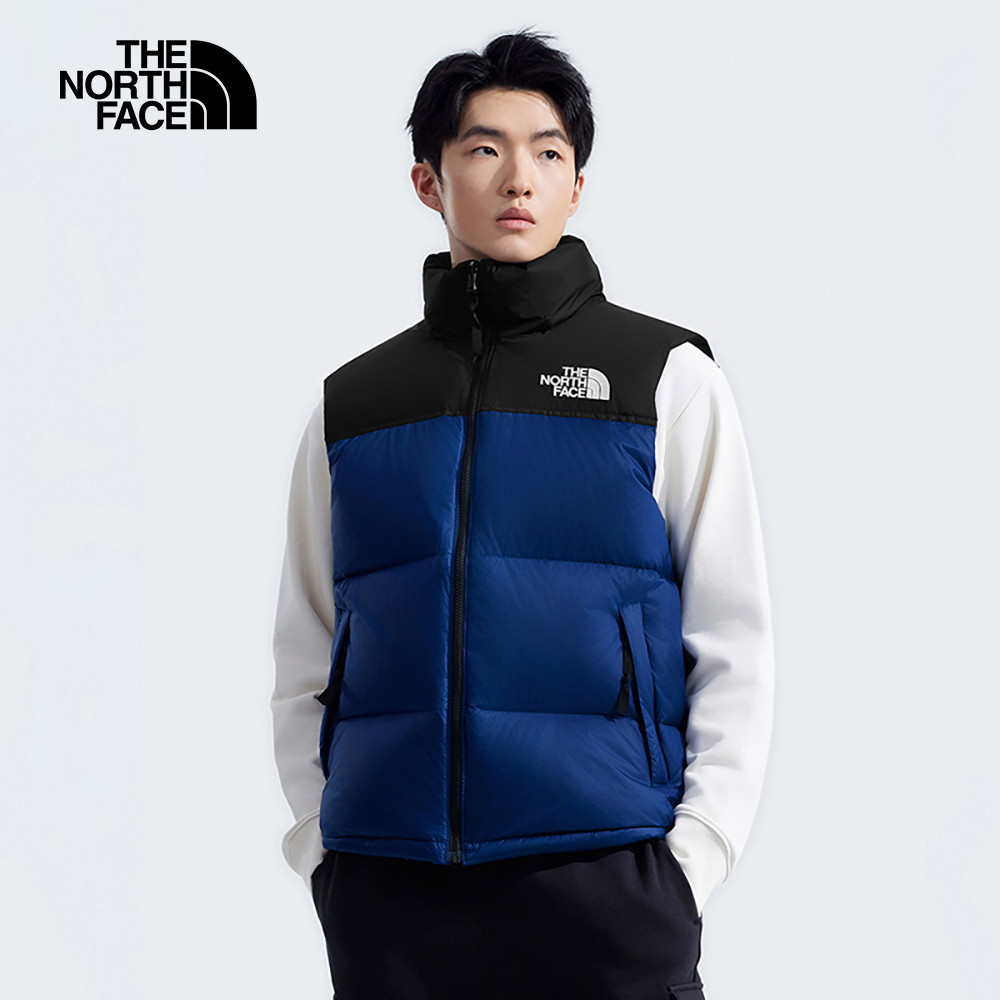 【經典1996】男款藍色DWR防潑水羽絨背心｜3JQQF1T