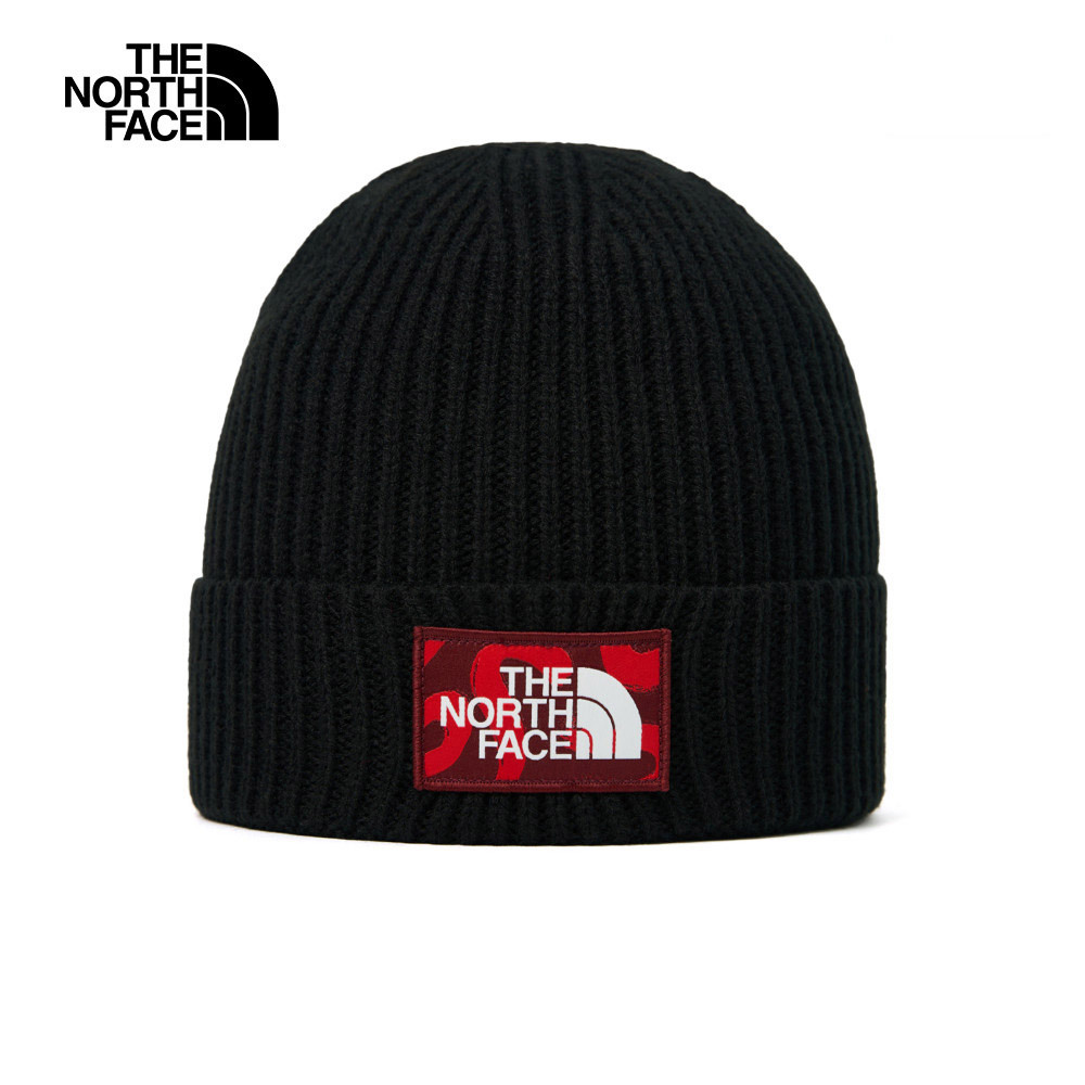 【10/27 00點限時搶購】The North Face北面男女款黑色LOGO布標毛帽｜3FJXGF