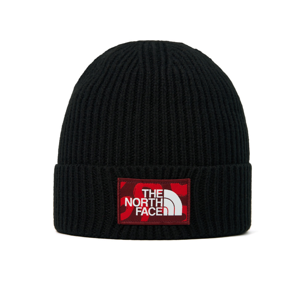 【10/27 00點限時搶購】The North Face北面男女款黑色LOGO布標毛帽｜3FJXGF6