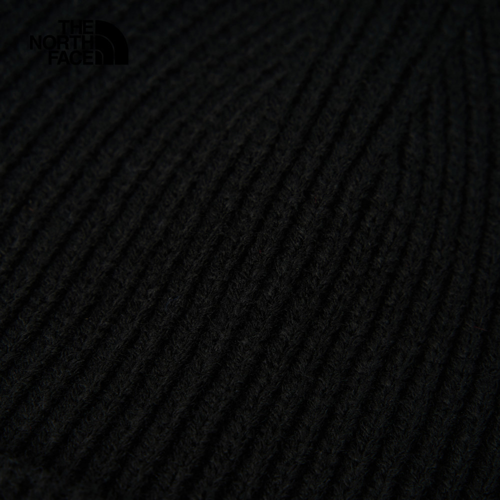【10/27 00點限時搶購】The North Face北面男女款黑色LOGO布標毛帽｜3FJXGF6