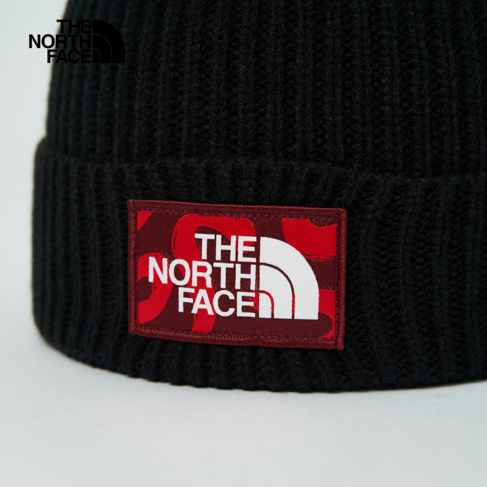 【10/27 00點限時搶購】The North Face北面男女款黑色LOGO布標毛帽｜3FJXGF6