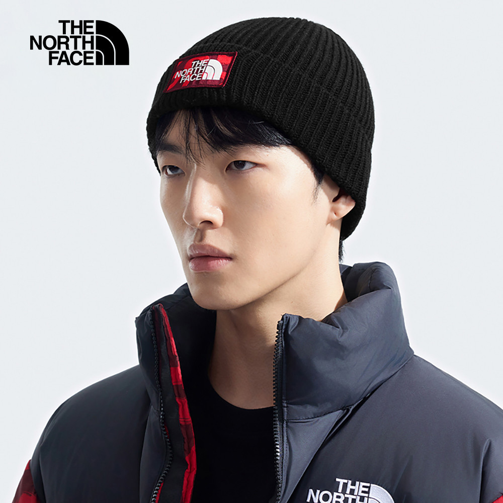 【10/27 00點限時搶購】The North Face北面男女款黑色LOGO布標毛帽｜3FJXGF6
