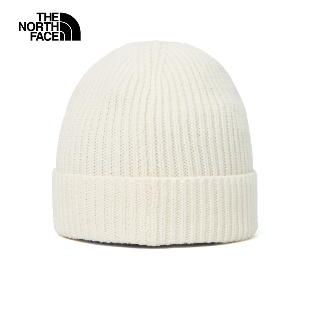 【10/26 12點限時搶購】The North Face北面男女款米色LOGO布標毛帽｜3FJXGG5