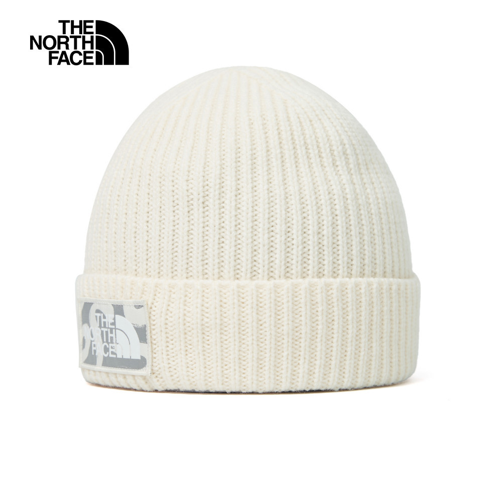 【10/26 12點限時搶購】The North Face北面男女款米色LOGO布標毛帽｜3FJXGG5