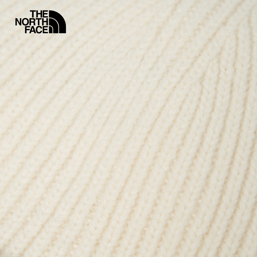 【10/26 12點限時搶購】The North Face北面男女款米色LOGO布標毛帽｜3FJXGG5
