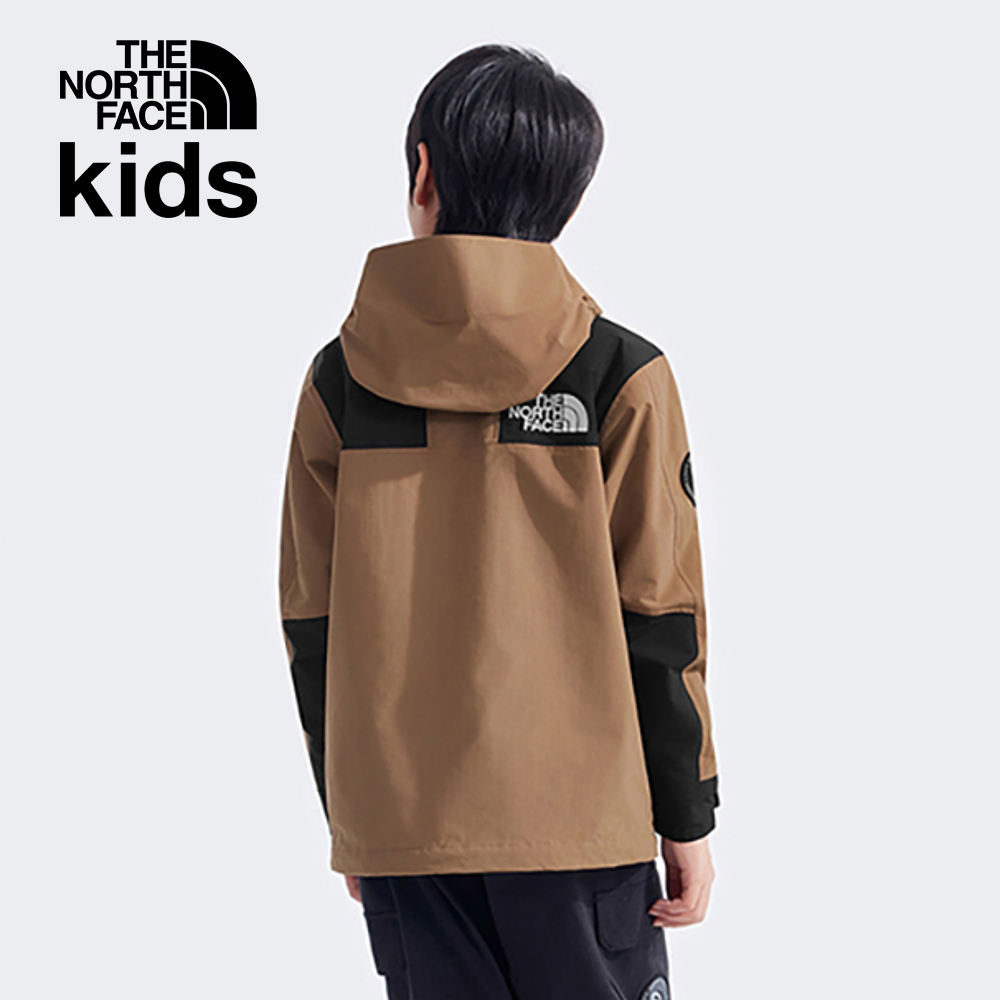 【經典1986】兒童棕色DryVent防水透氣連帽衝鋒衣｜8C7M6IH