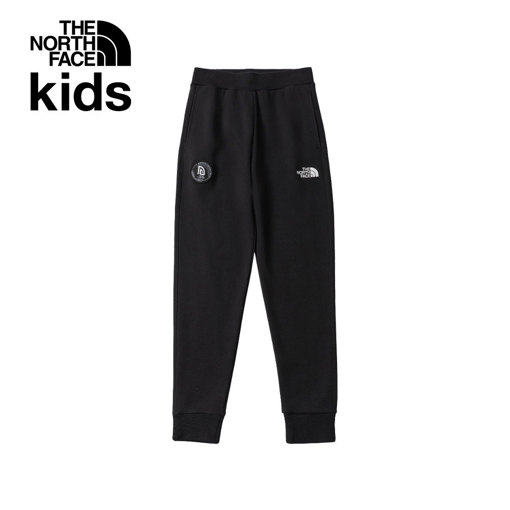 【新年款】The North Face北面兒童黑色保暖舒適多口袋運動休閒長褲｜8CG0JK