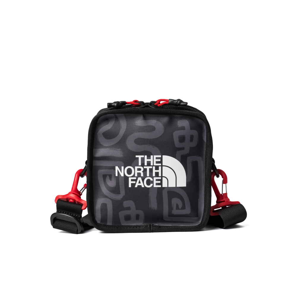 The North Face北面男女款黑色品牌LOGO休閒單肩包｜3VWS8R0