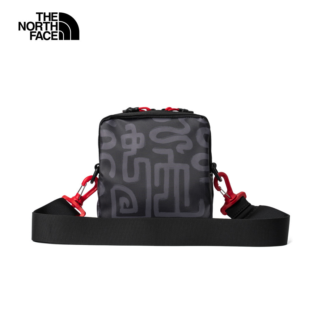 The North Face北面男女款黑色品牌LOGO休閒單肩包｜3VWS8R0