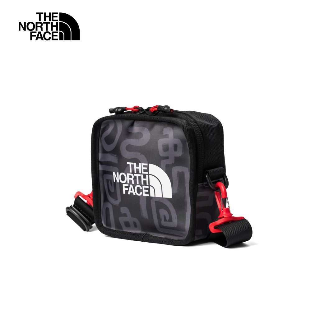 The North Face北面男女款黑色品牌LOGO休閒單肩包｜3VWS8R0