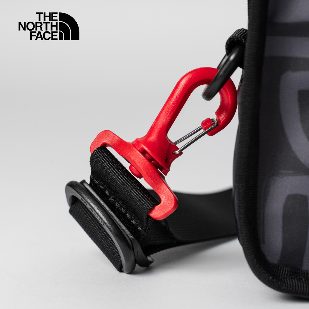 The North Face北面男女款黑色品牌LOGO休閒單肩包｜3VWS8R0