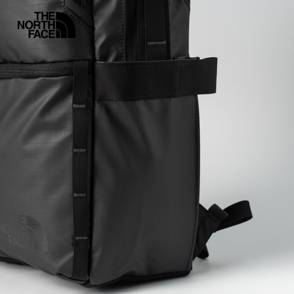 The North Face北面男女款黑色多隔層方形休閒後背包｜81DMKT0