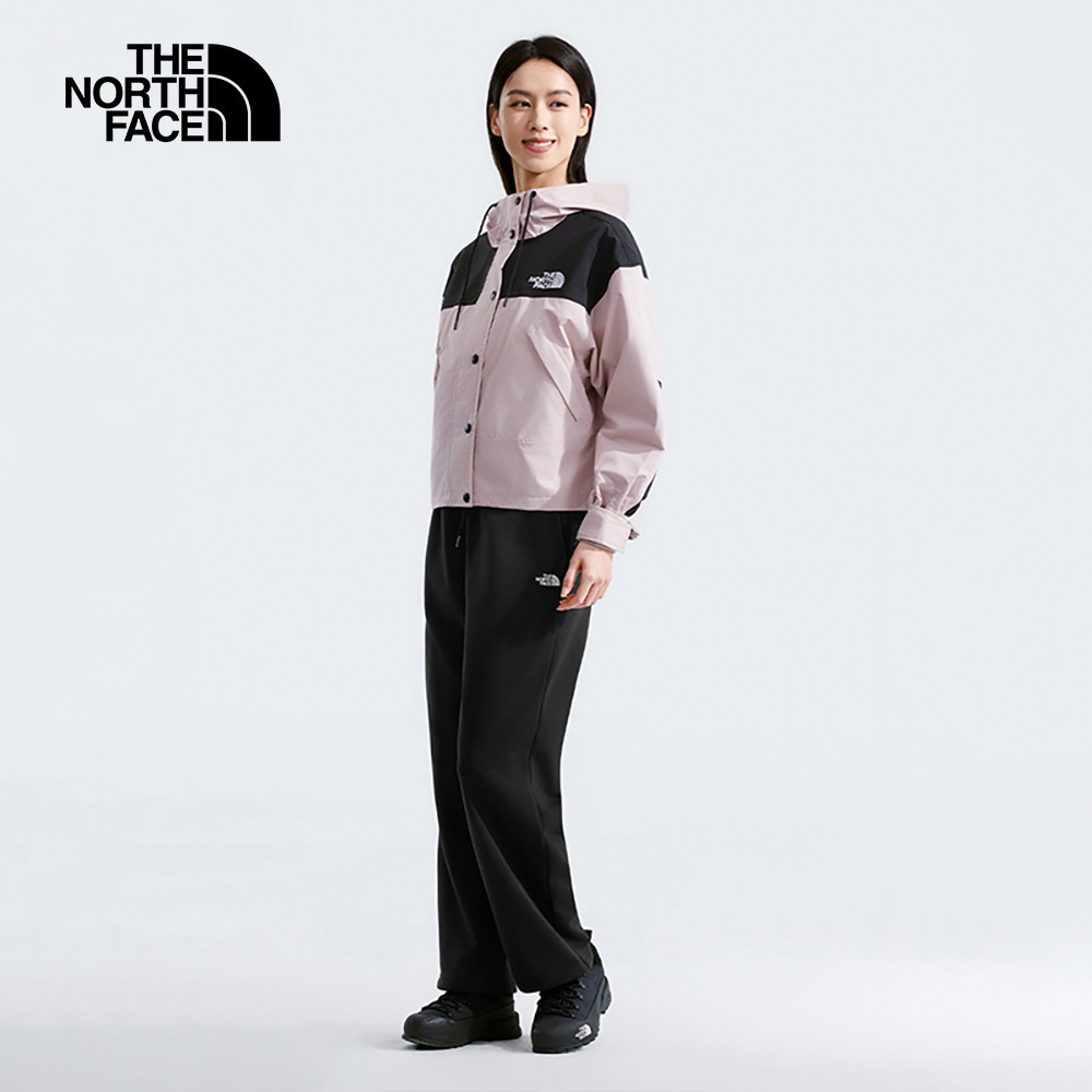 The North Face北面女款黑色彈力褲腰可調節褲腳運動休閒長褲｜8DC5JK3