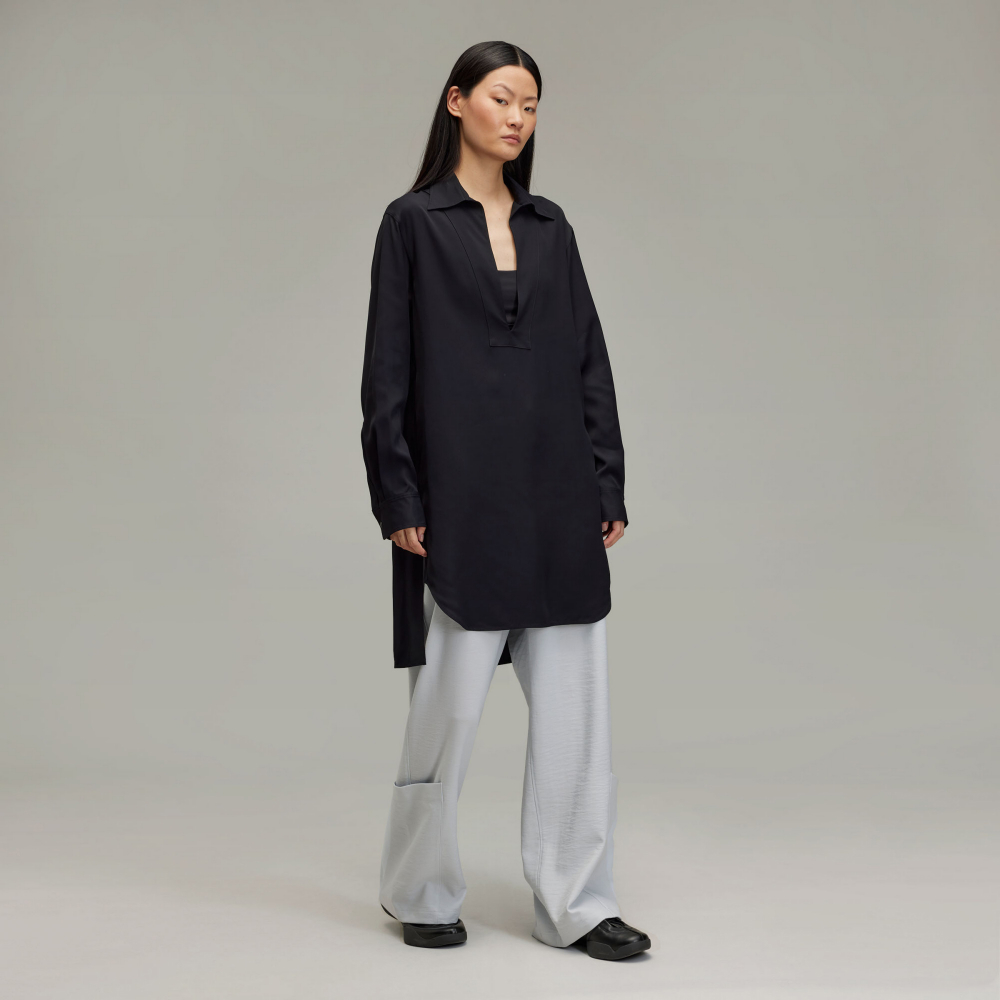 Adidas Y-3 長袖襯衫｜採用舒適人造絲斜紋－威勁運動用品