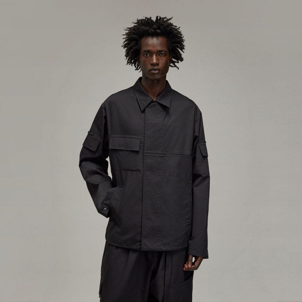 Adidas Y-3 FIELD 襯衫外套｜棉混紡格子布襯衫外－运动品牌专卖