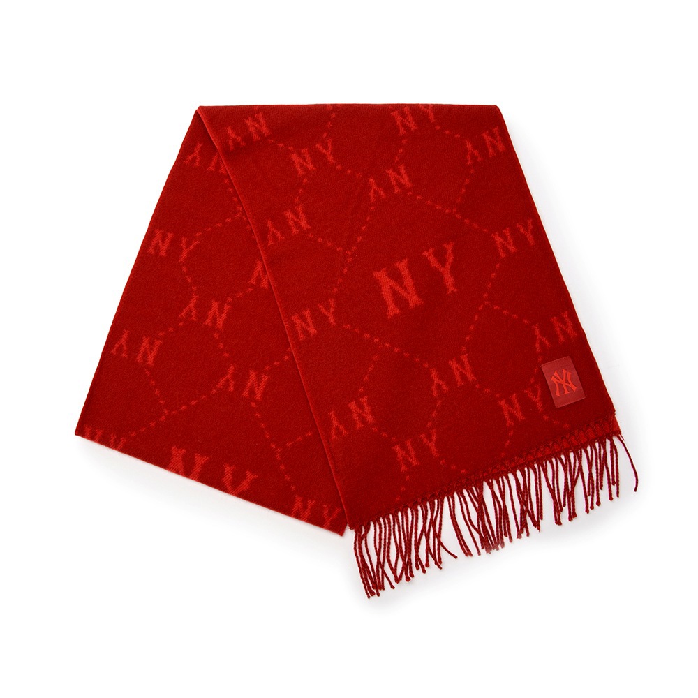 MLB 雙面圍巾 Monogram系列 紐約洋基隊 (3AMFM0146-50RDD)