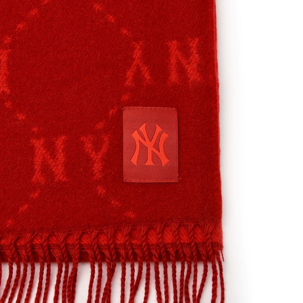 MLB 雙面圍巾 Monogram系列 紐約洋基隊 (3AMFM0146-50RDD)