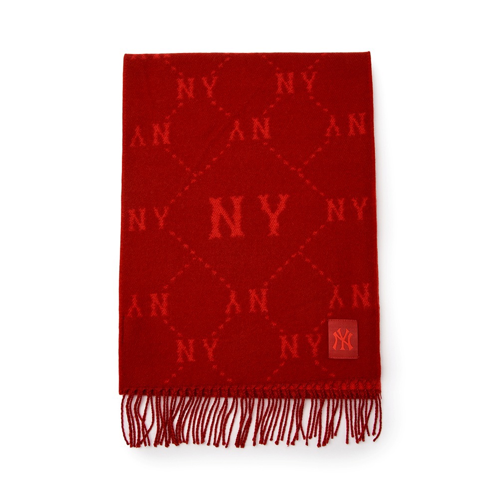 MLB 雙面圍巾 Monogram系列 紐約洋基隊 (3AMFM0146-50RDD)