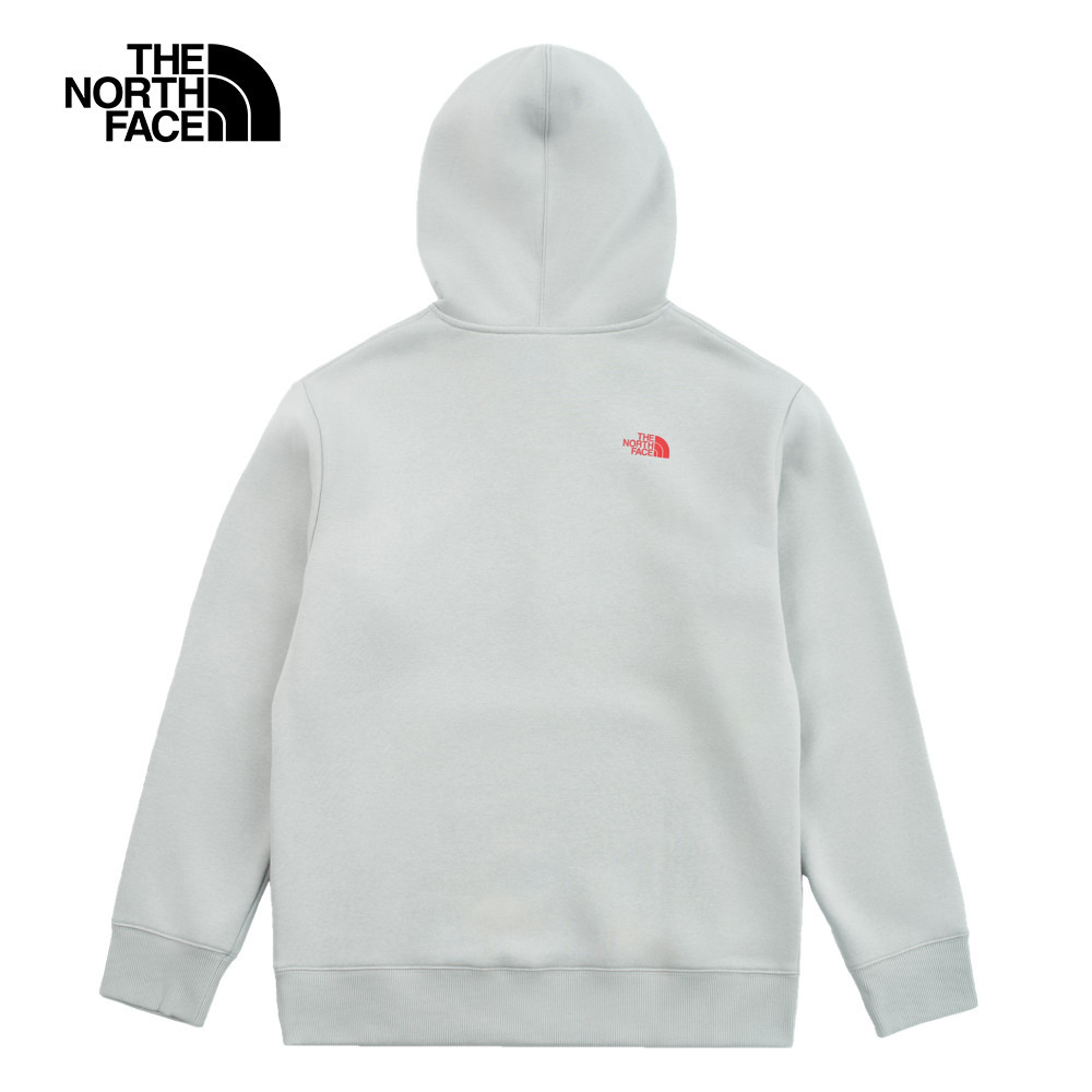 【新年款】The North Face北面男女款灰色趣味蛇年印花長袖帽T｜8CFVA0M