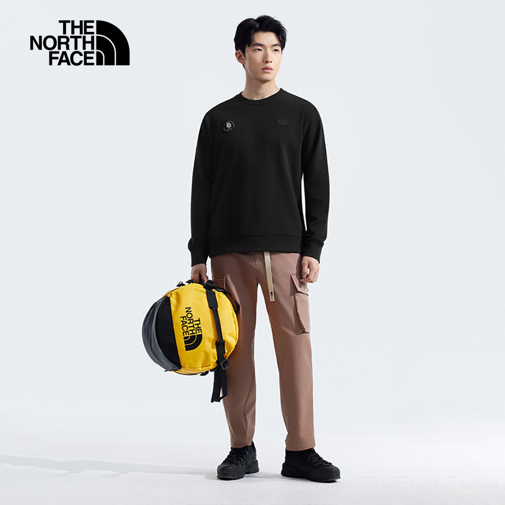 【新年款】The North Face北面男女款黑色舒適經典品牌印花長袖大學T｜8CFWJK3