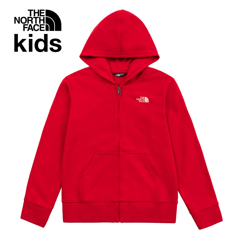 【新年款】The North Face北面兒童紅色趣味蛇年印花連帽外套｜8CFZ682