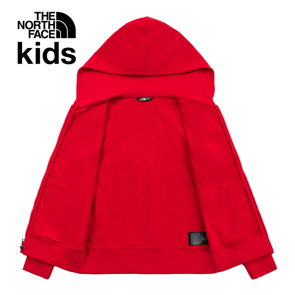 【新年款】The North Face北面兒童紅色趣味蛇年印花連帽外套｜8CFZ682