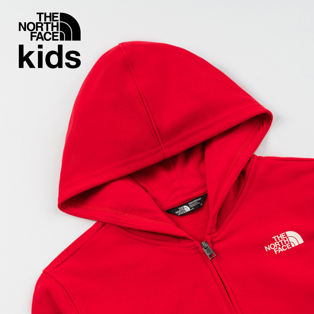 【新年款】The North Face北面兒童紅色趣味蛇年印花連帽外套｜8CFZ682