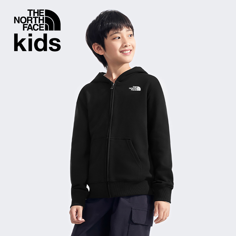 【10/27 12點限時搶購】【新年款】The North Face北面兒童黑色趣味蛇年印花連帽外套｜8CFZJK3