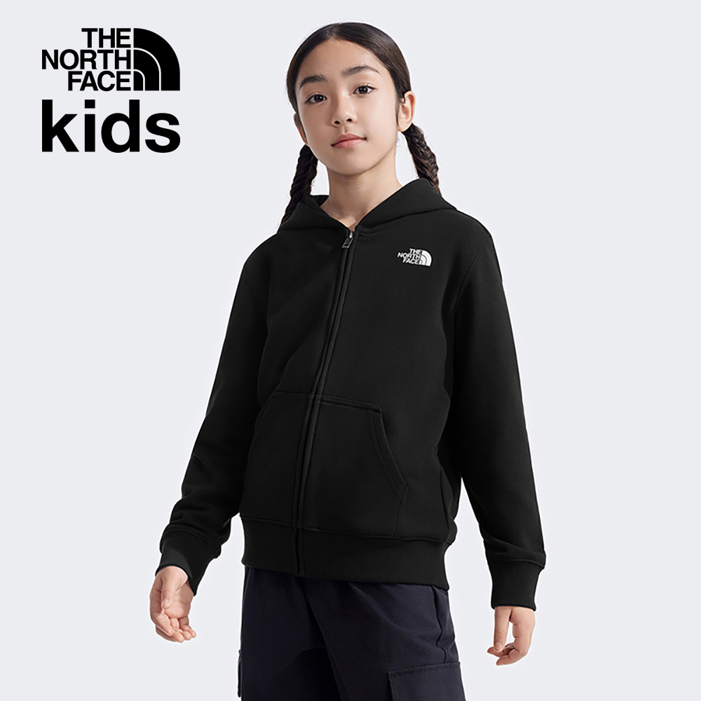 【10/27 12點限時搶購】【新年款】The North Face北面兒童黑色趣味蛇年印花連帽外套｜8CFZJK3