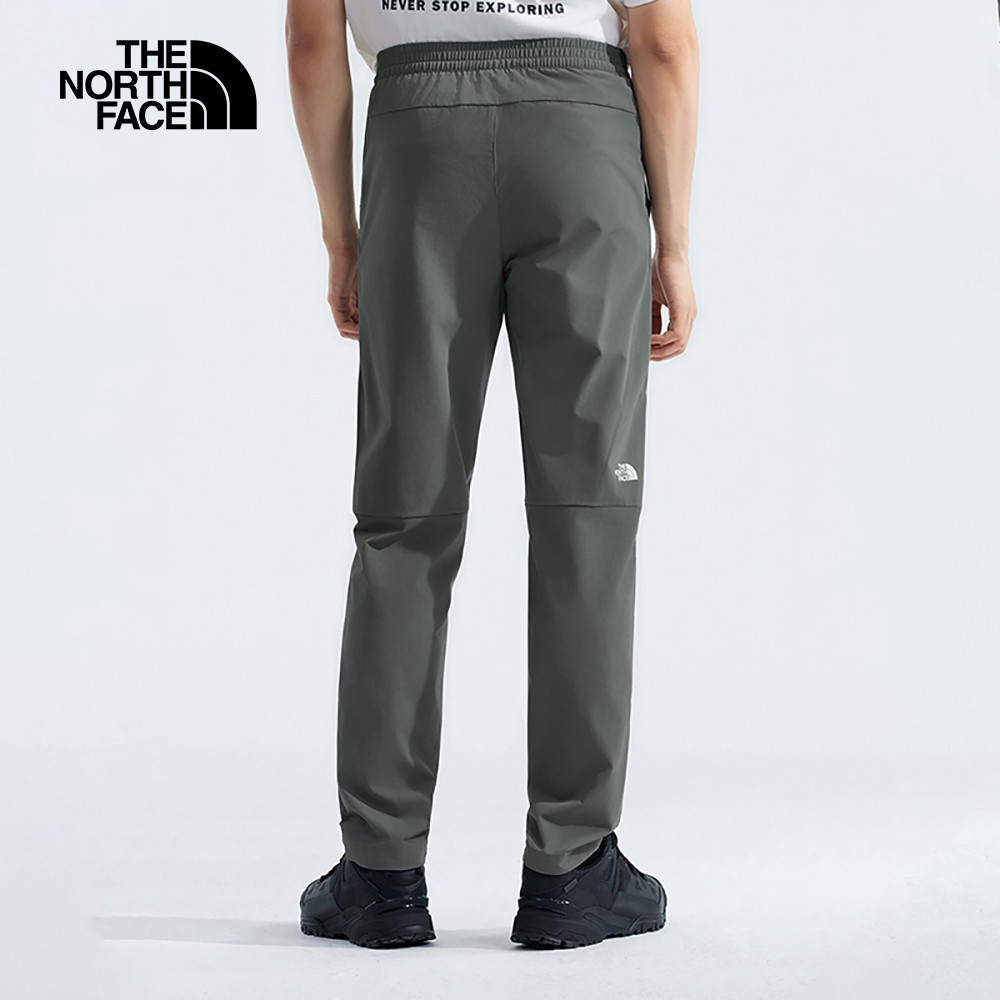 The North Face北面男款灰色DWR防潑水戶外徒步長褲｜7WCV0UZ