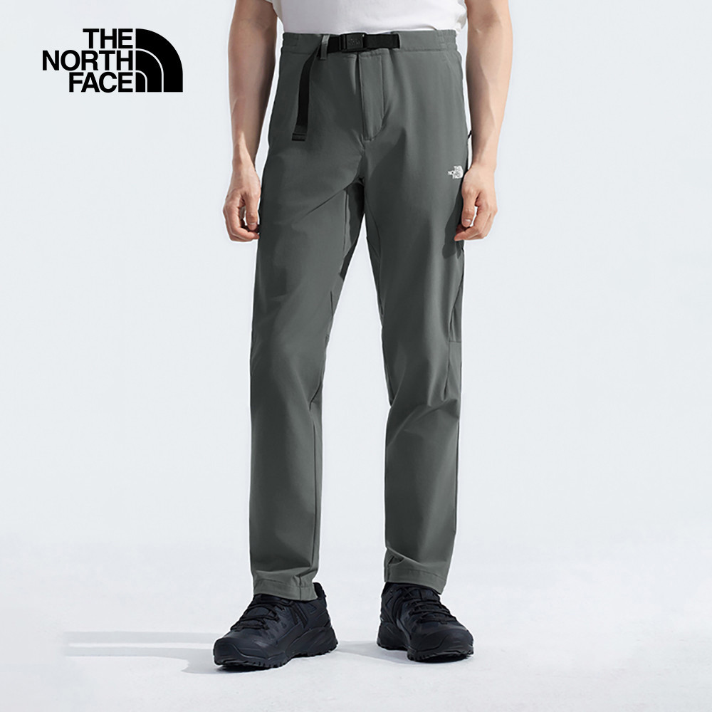 The North Face北面男款灰色DWR防潑水戶外徒步長褲｜7WCV0UZ