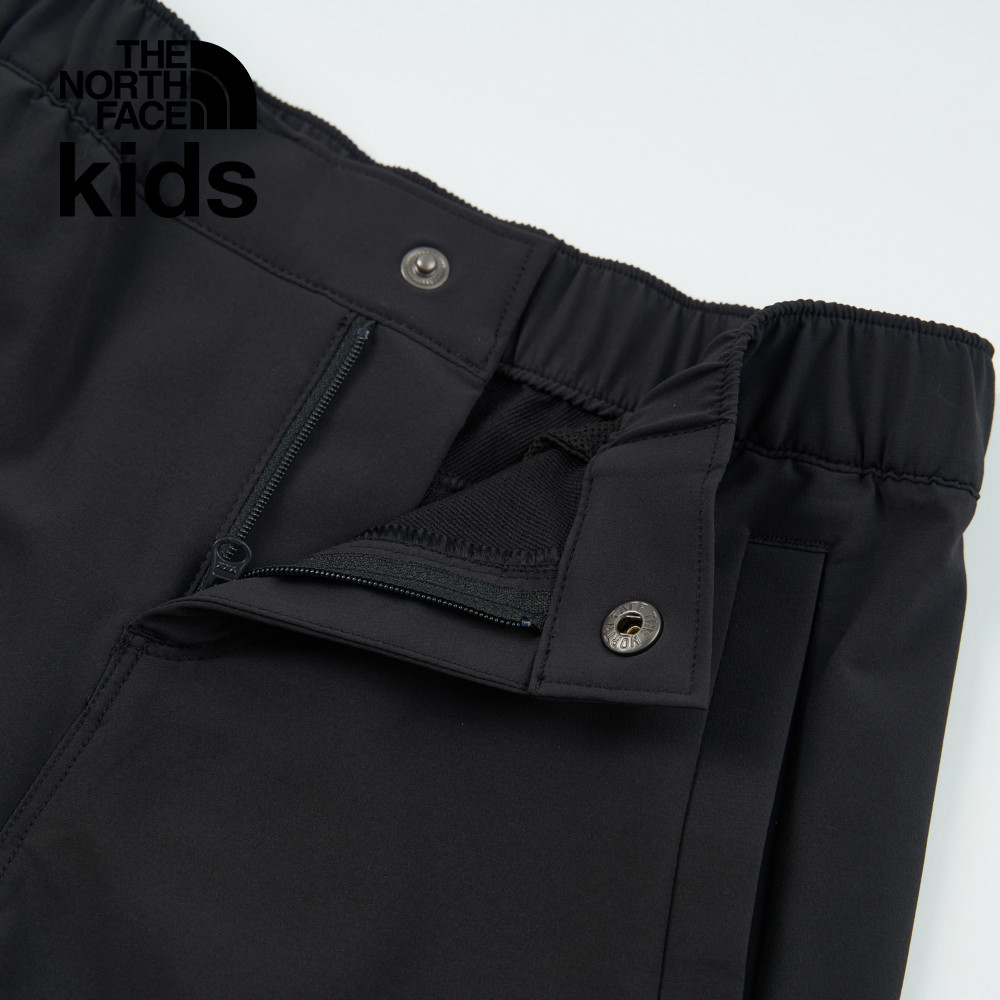The North Face北面兒童黑色DWR防潑水戶外徒步長褲｜87Z14H0