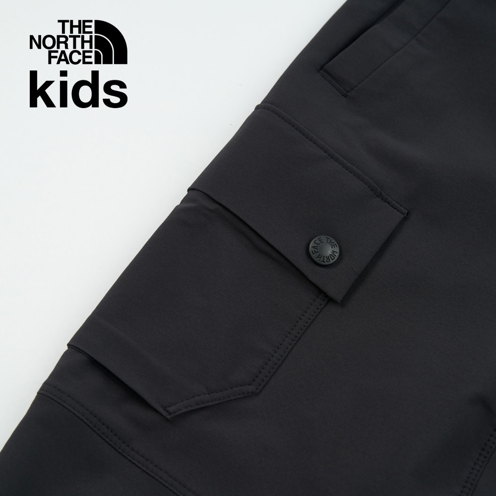 The North Face北面兒童黑色DWR防潑水戶外徒步長褲｜87Z14H0