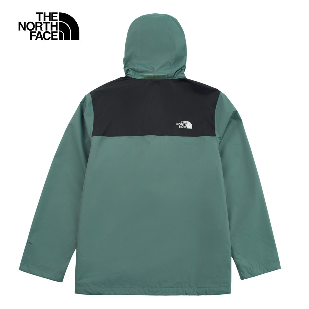 【10/24 00點週末限定】The North Face北面男款綠色DryVent防水透氣可調節收納連帽衝鋒衣｜88FRLFW