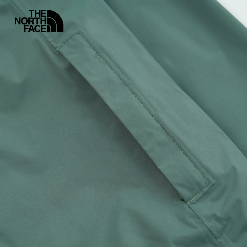 【10/24 00點週末限定】The North Face北面男款綠色DryVent防水透氣可調節收納連帽衝鋒衣｜88FRLFW
