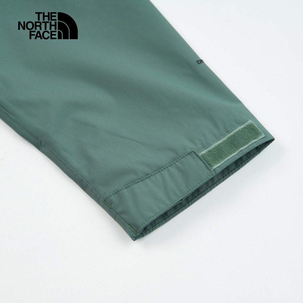【10/24 00點週末限定】The North Face北面男款綠色DryVent防水透氣可調節收納連帽衝鋒衣｜88FRLFW