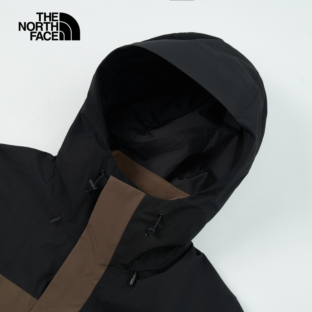 The North Face北面男款棕色DryVent防水透氣抓絨內裡連帽三合一外套｜89ZP5EX