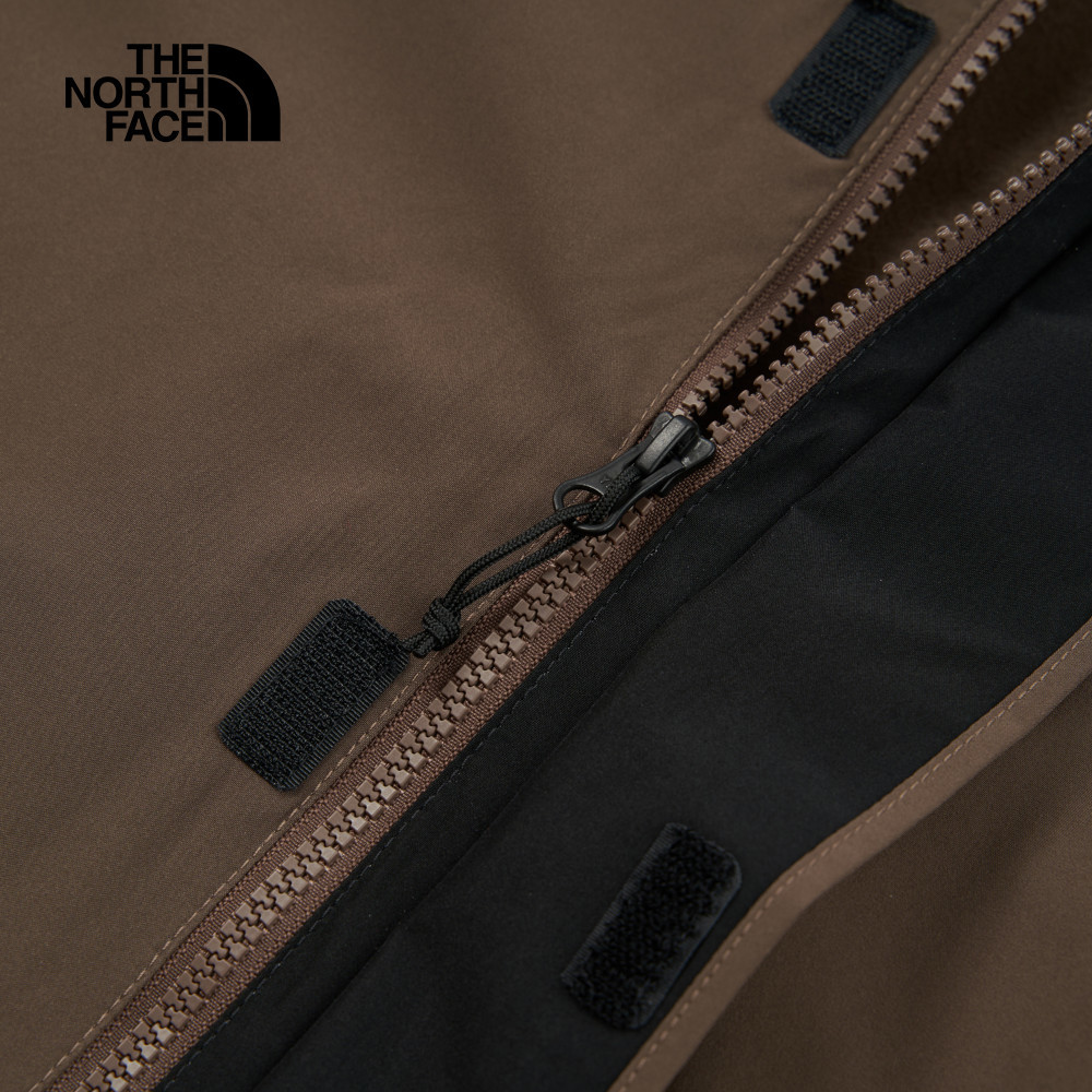 The North Face北面男款棕色DryVent防水透氣抓絨內裡連帽三合一外套｜89ZP5EX