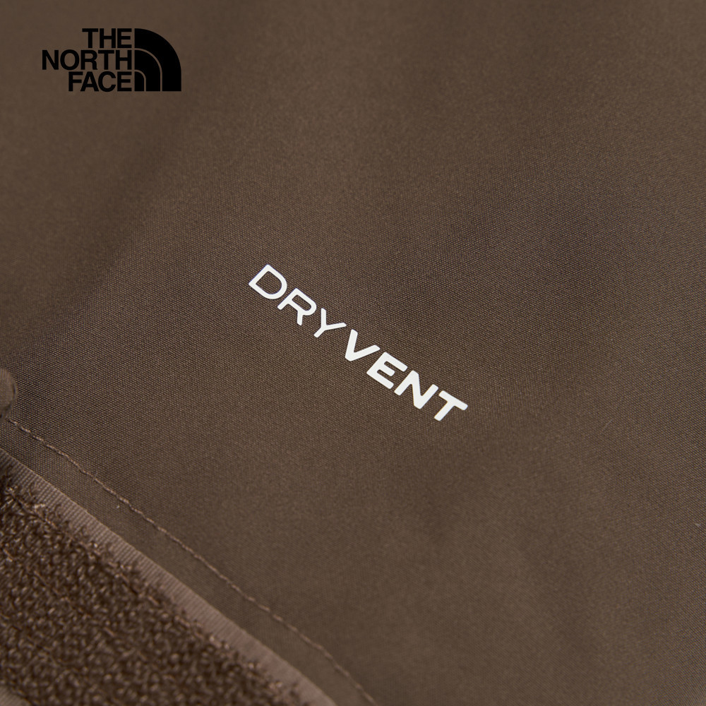 The North Face北面男款棕色DryVent防水透氣抓絨內裡連帽三合一外套｜89ZP5EX