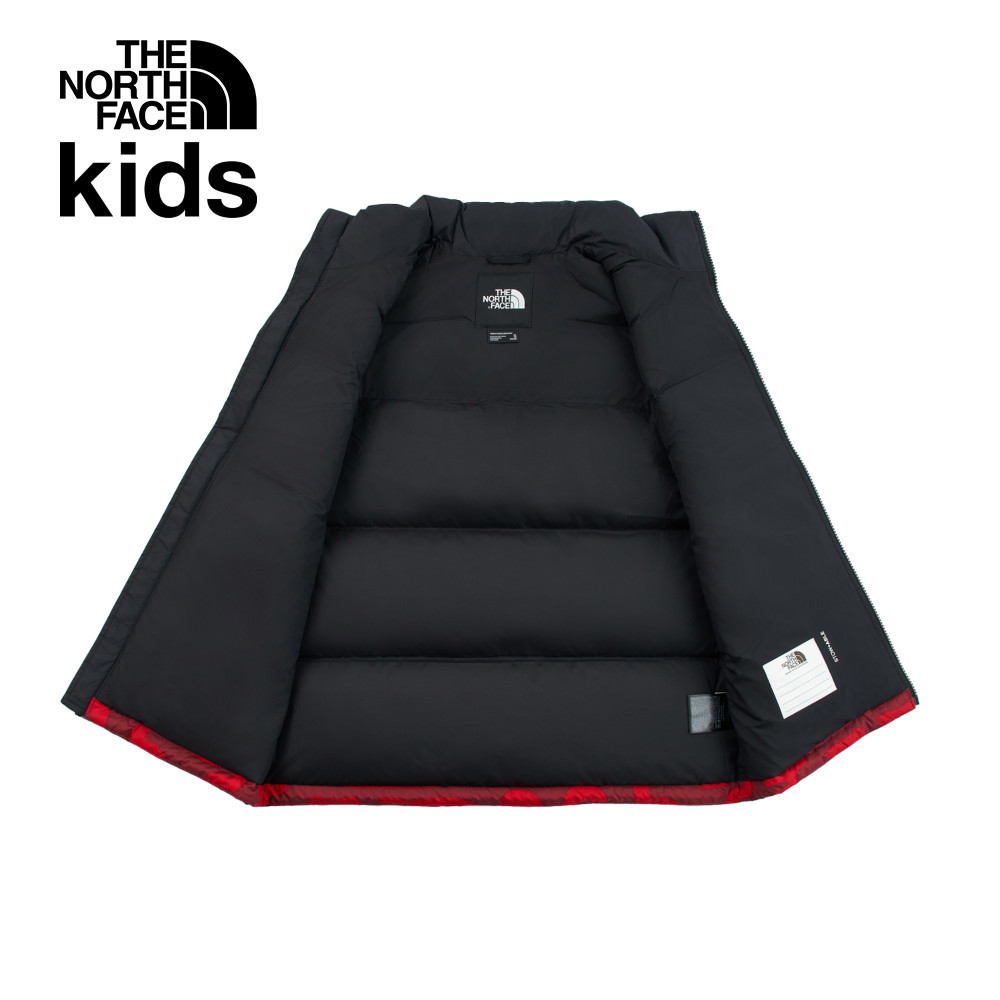 【經典1996】兒童紅色DWR防潑水保暖可打包羽絨背心｜8A4B5UQ