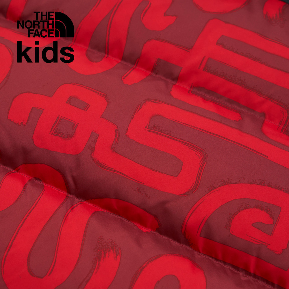 【經典1996】兒童紅色DWR防潑水保暖可打包羽絨背心｜8A4B5UQ