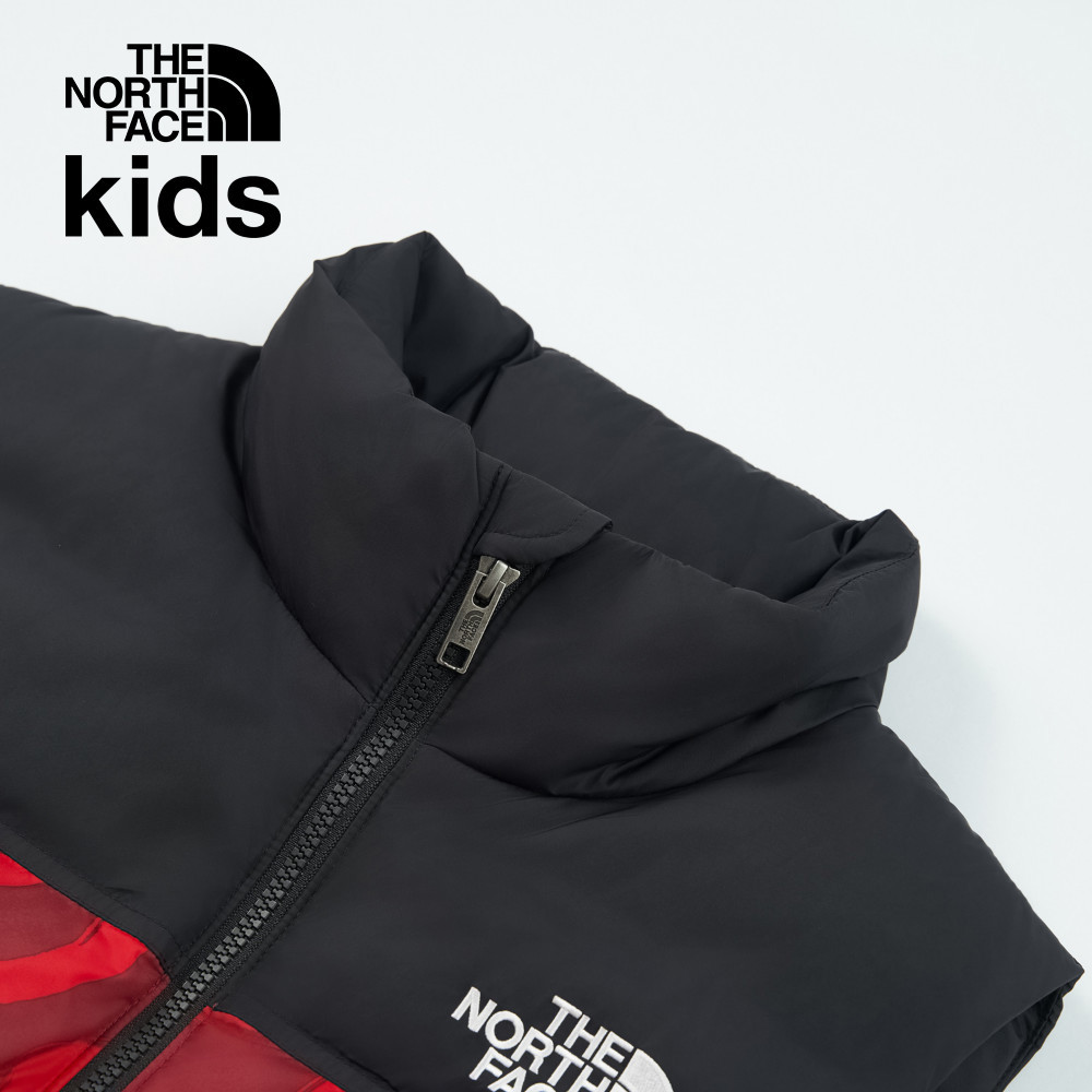 【經典1996】兒童紅色DWR防潑水保暖可打包羽絨背心｜8A4B5UQ