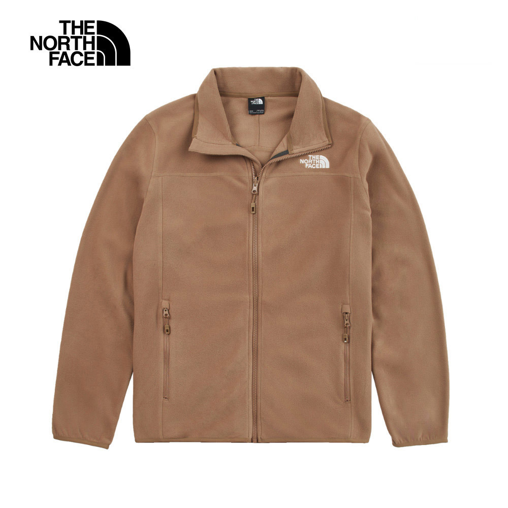 【10/24 00點週末限定】The North Face北面男款棕色立領抓絨外套｜8AYK6IH
