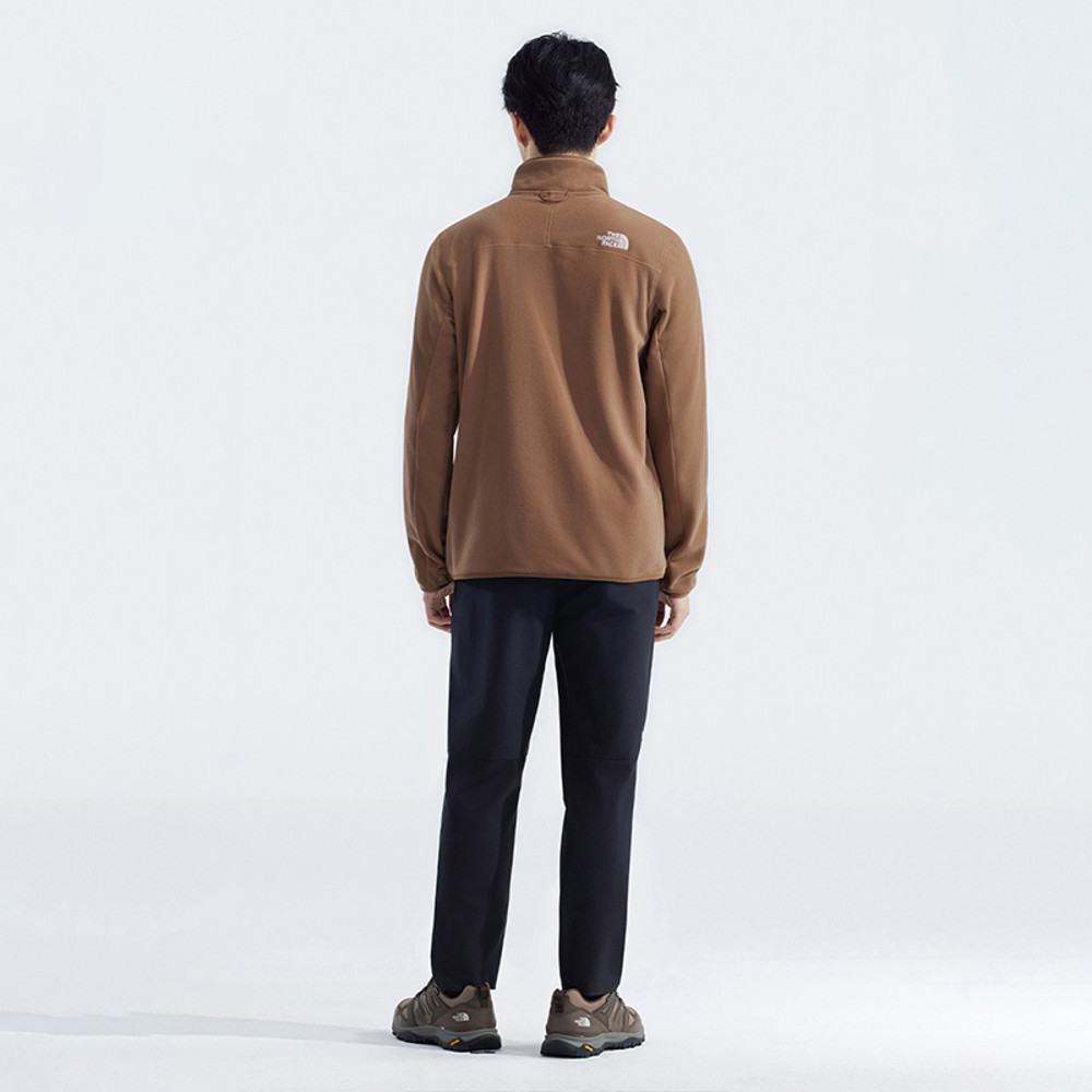 【10/24 00點週末限定】The North Face北面男款棕色立領抓絨外套｜8AYK6IH