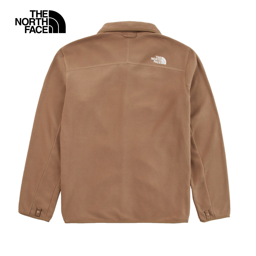 【10/24 00點週末限定】The North Face北面男款棕色立領抓絨外套｜8AYK6IH